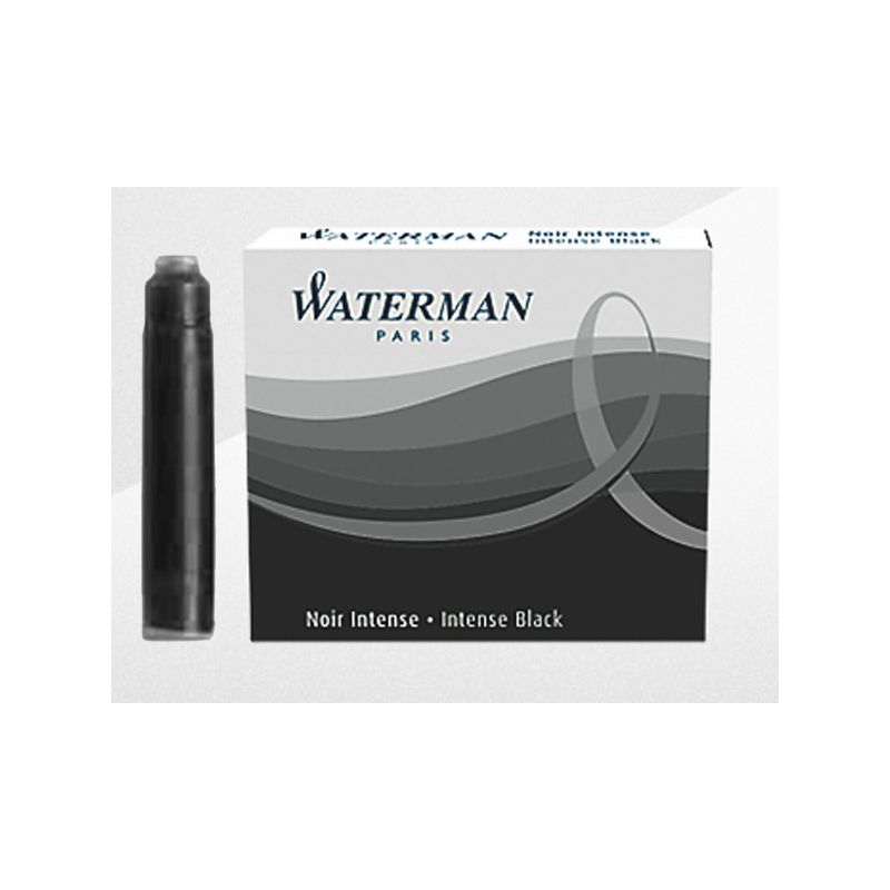 Cartouche d'encre Waterman ® Courte, Noir Intense